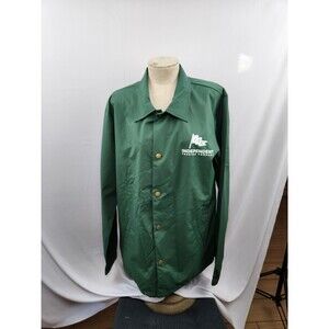 Independent Trading Co. Mens Water-Resistant Windbreaker - GREEN NWT